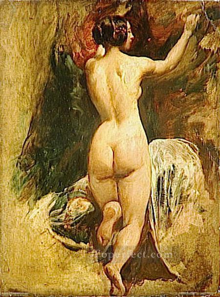 Nude Woman from Behind female body William Etty Oil Paintings